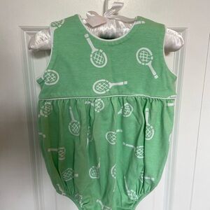 The Beaufort Bonnet Company Green Baby Romper